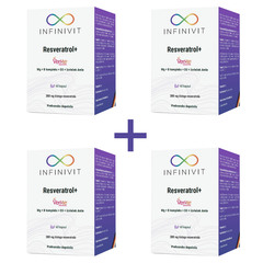 Infinivit Resveratrol +, kapsule - paket (4 x 60 kapsul)