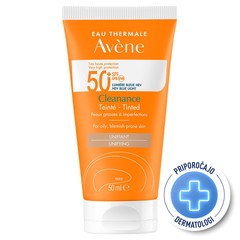 Avene Sun Cleanance, obarvana krema - zelo visoka zaščita - ZF50+ (50 ml)