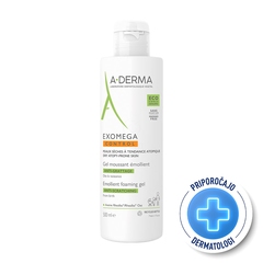 A-Derma Exomega Control, emolientni čistilni gel (500 ml)