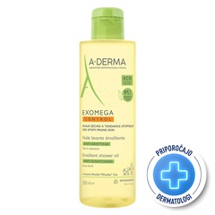 A-Derma Exomega Control, emolientno čistilno olje za tuširanje za atopijsko kožo (500 ml)