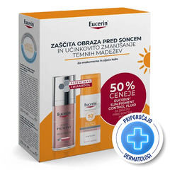 Eucerin Sun, paket proti hiperpigmentaciji in za zaščito pred soncem - ZF50+ (30 ml + 50 ml)