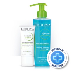 Bioderma Sebium Global, paket (30 ml + 200 ml)