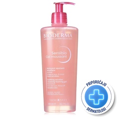 Bioderma Sensibio Gel Moussant, čistilni gel za občutljivo kožo (500 ml)
