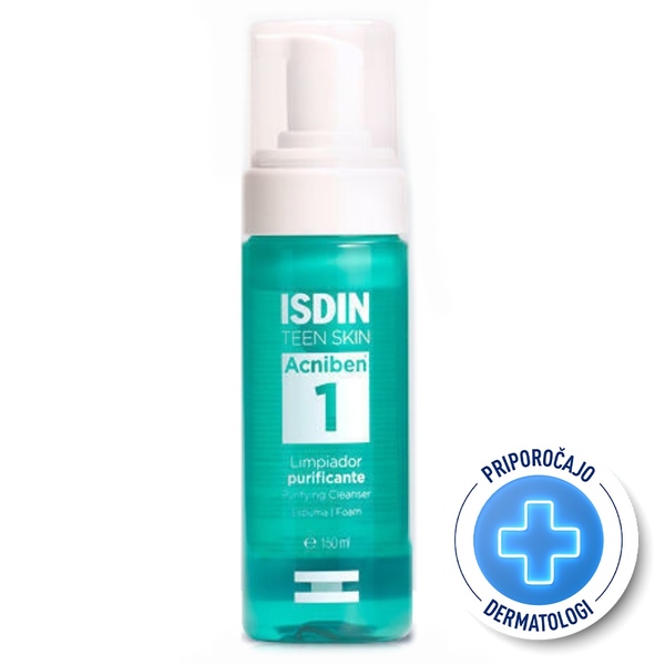 ISDIN Acniben 1 Purifying Cleanser, čistilna pena za obraz in vrat (150 ml)