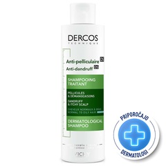Vichy Dercos, šampon proti prhljaju za normalne in mastne lase (200 ml)