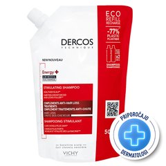  Vichy Dercos Aminexil Energisant, šampon proti izpadanju las - eko refill (500 ml)