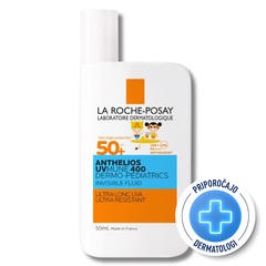 LRP Anthelios UVMUNE 400 Dermo Pediatrics, nevidni fluid za zaščito pred soncem za otroke - ZF50+ (50 ml)