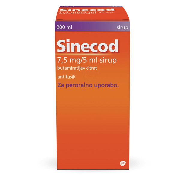 Sinecod 7,5 mg/5 ml, sirup (200 ml)