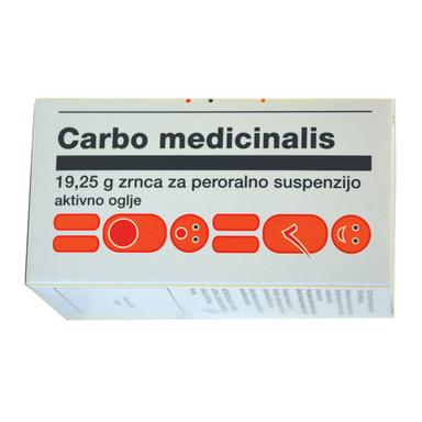 Carbo medicinalis 19,25 g, zrnca za peroralno suspenzijo (50 g)