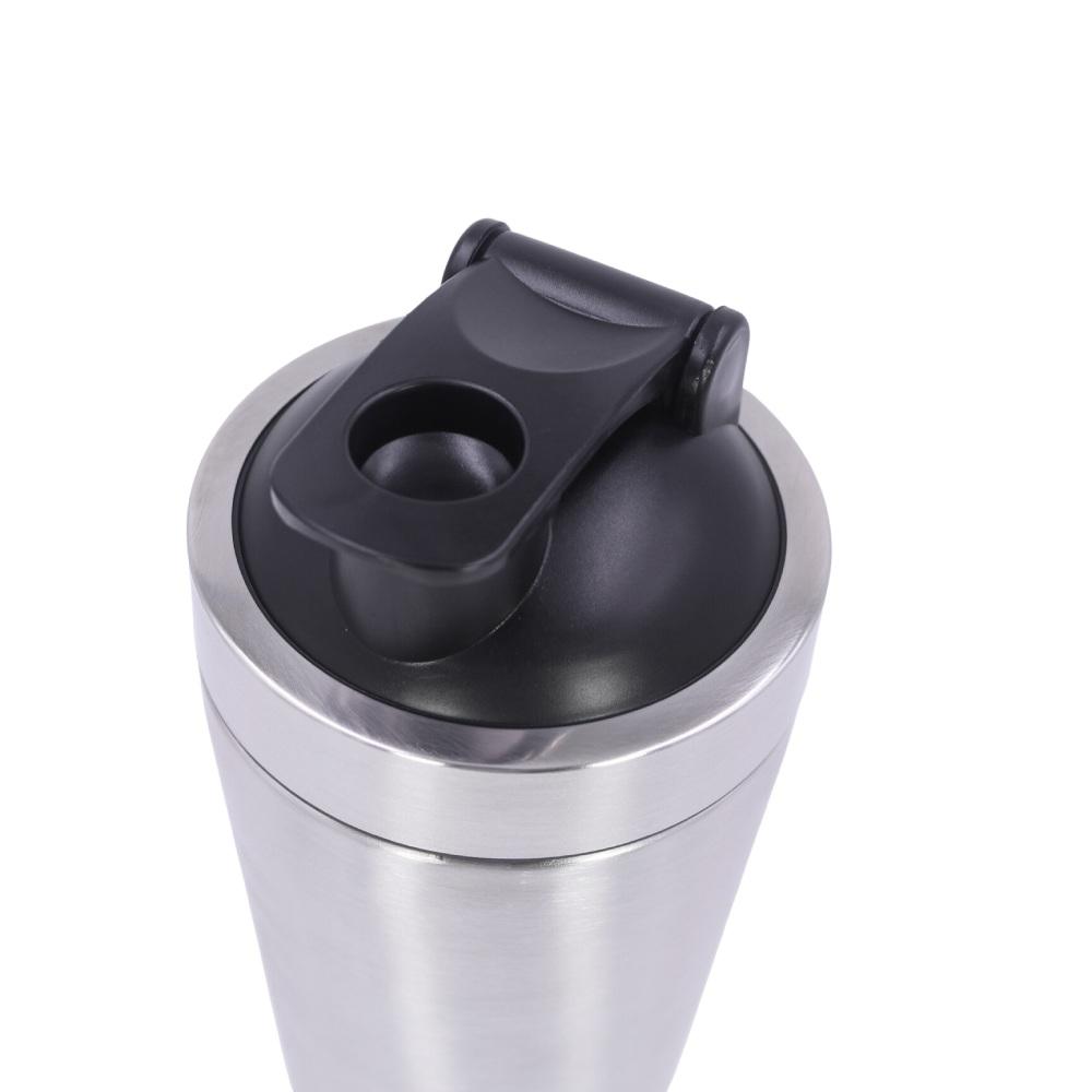 Nupo shaker, kovinski mešalec za pripravo napitkov - srebrna barva (1 mešalec - 500 ml)