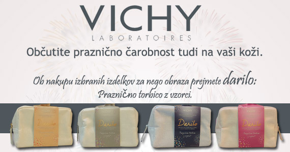 Ob nakupu izbranih izdelkov vam Vichy podarja praznično darilo!