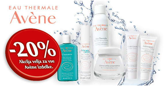 Vsi izdelki Avene so vam v decembru na voljo 20% ugodneje! - Slika 1