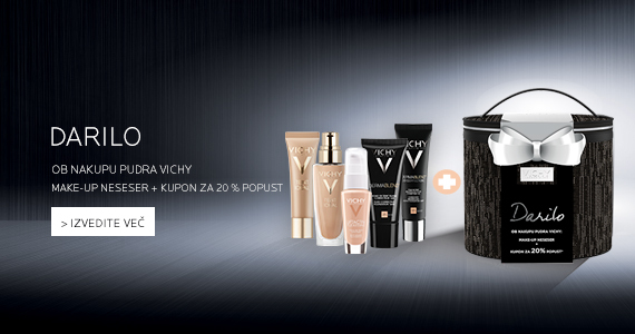 Poiščite svoj idealni puder in prejmite za darilo Vichy make-up neseser.
