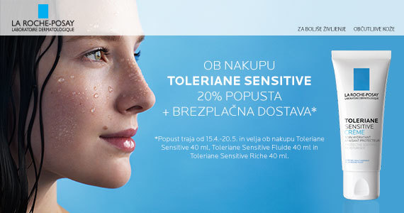 La Roche-Posay Toleriane Sensitive nega vam je na voljo 20% ugodneje + Brezplačna poštnina.
