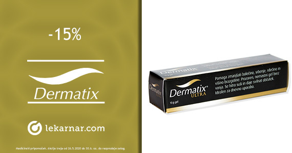 Silikonska gela Dermatix sta vam na voljo 15% ugodneje.