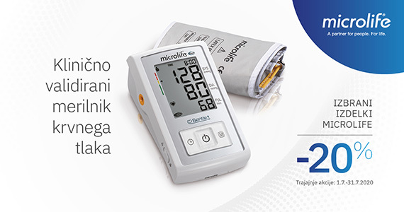 Microlife BP A3 plus merilnik krvnega tlaka vam je na voljo 20% ugodneje.