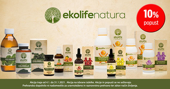 Izbrani izdelki Ekolife natura so vam na voljo 10% ugodneje.