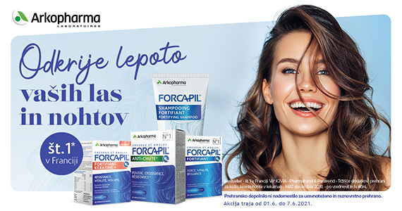 Teden lepih las in nohtov - celotna linija izdelkov Forcapil vam je na voljo 20% ugodneje.