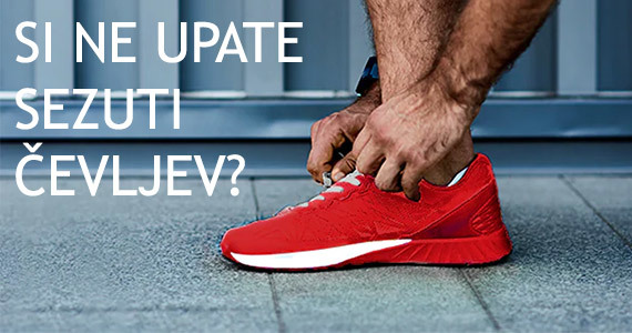 Si ne upate sezuti čevljev?
