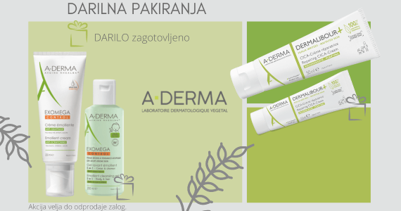 Na voljo so vam darilna pakiranja izbranih izdelkov A-Derma