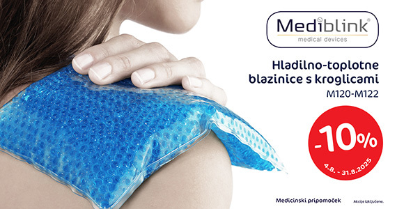 Hladilno-toplotne blazinice Mediblink so vam na voljo 10% ugodneje