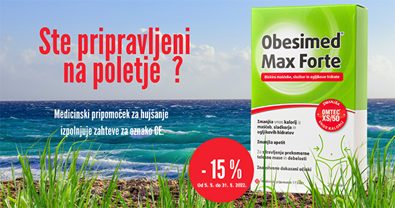 Obesimed Max Forte vam je na voljo 15% ugodneje.