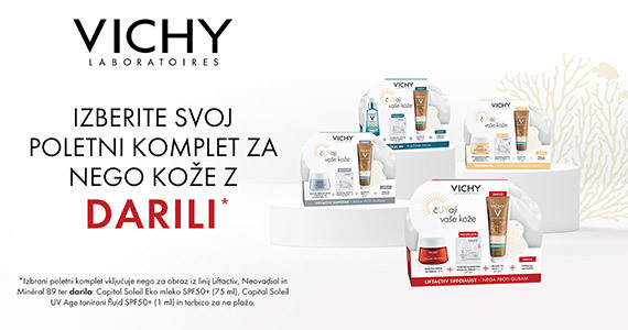 Vichy poletje na Lekarnar.com - Izbrani Vichy izdelki za nego obraza so vam na voljo v posebnih poletnih paketih.