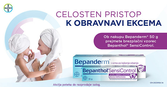 Ob nakupu Bepanderm kreme proti srbečici prejmete darilo: Bepanthol Sensicontrol dnevno vlažilno krema (10 g).