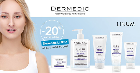 Vsi izdelki Dermedic Linum so vam na voljo 20% ugodneje.
