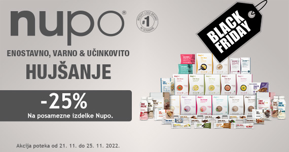 Nupo Black Friday na Lekarnar.com - Posamezni izdelki Nupo so vam na voljo kar 25% ugodneje.