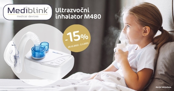 Ultrazvočni inhalator Mediblink M480 vam je na voljo 15% ugodneje.