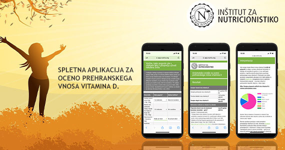 Spletna aplikacija za oceno prehranskega vnosa vitamina D.