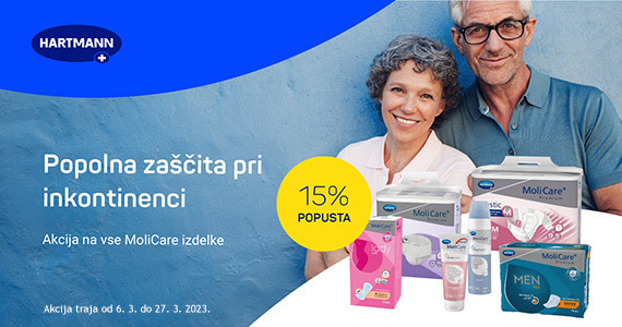Vsi izdelki Molicare so vam na voljo 15% ugodneje. - Slika 1