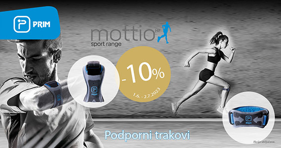 Podporna trakova Mottio sta vam na voljo 10% ugodneje.
