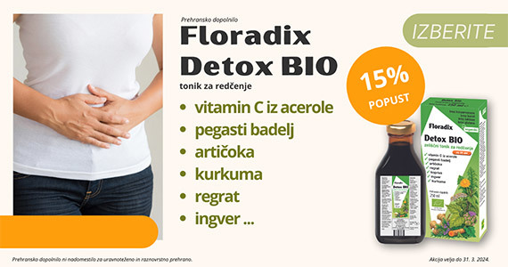 Floradix Bio Detox tonik vam je na voljo 15% ugodneje.