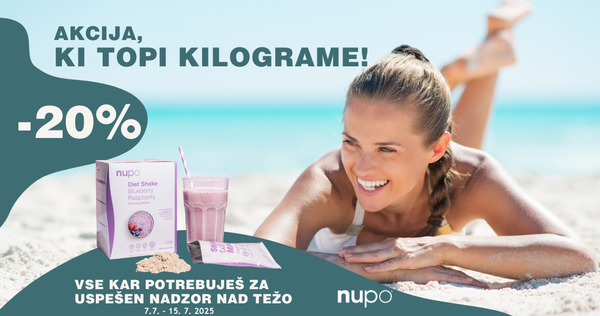 Nupo dnevi zdravega hujšanja na Lekarnar.com - Posamezni izdelki Nupo so vam na voljo 20% ugodneje.