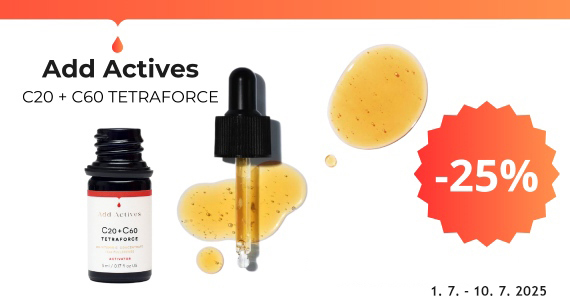 Add Actives C20 + C60 Tetraforce vam je na voljo 25% ugodneje.