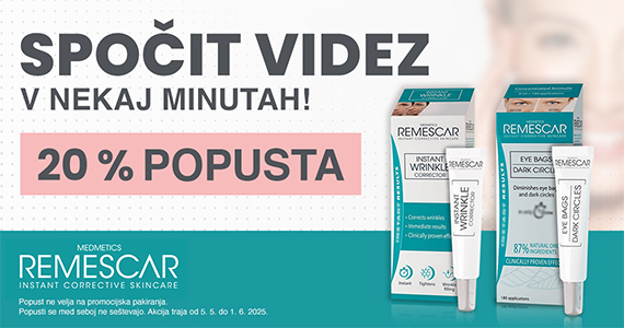Remescar vam je na voljo 20% ugodneje