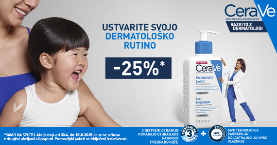 Izdelki CeraVe za nego telesa so vam na voljo kar 25% ugodneje