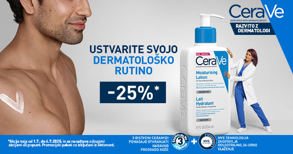 Izdelki CeraVe za nego telesa so vam na voljo kar 25% ugodneje
