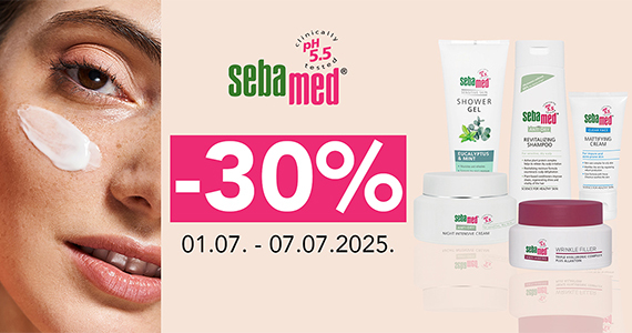 Vsi izdelki Sebamed so vam na voljo 30% ugodneje