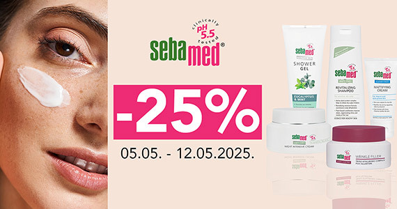 Vsi izdelki Sebamed so vam na voljo 25% ugodneje