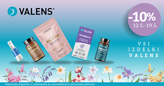 Valens dnevi na Lekarnar.com: Vsi izdelki Valens so vam na voljo 10% ugodneje.