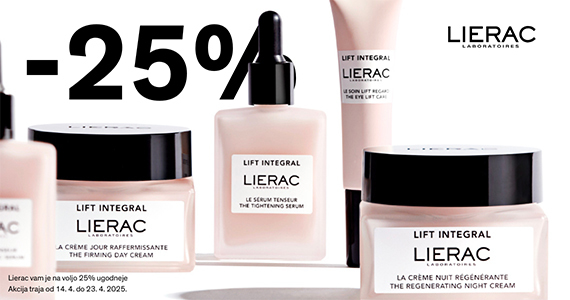Lierac vam je na voljo 25% ugodneje.