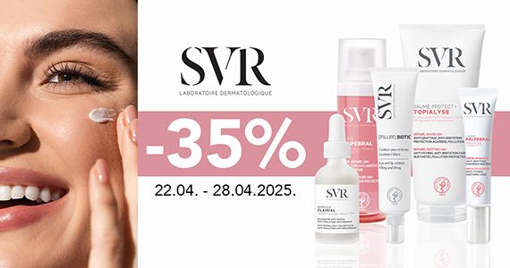 Vsi izdelki SVR so vam na voljo 35% ugodneje.