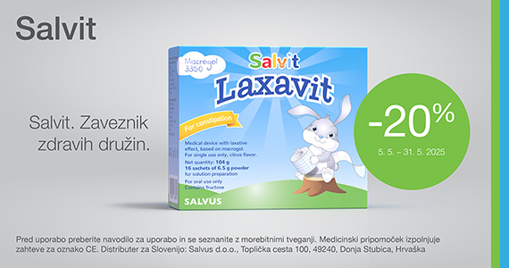 Salvit Laxavit vam je na voljo 20% ugodneje