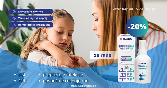 Izdelki Effigerm so vam na voljo 20% ugodneje.