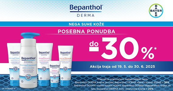 Izdelki Bepanthol Derma so vam na voljo do 30% ugodneje