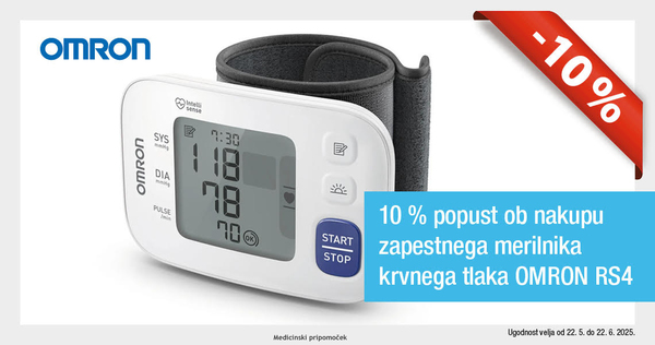 Omron zapestna merilnika krvnega tlaka sta vam na voljo 10% ugodneje. - Slika 1