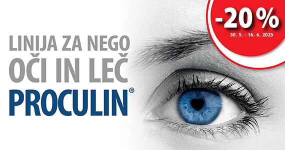 Vsi izdelki Proculin so vam na voljo 20% ugodneje.
